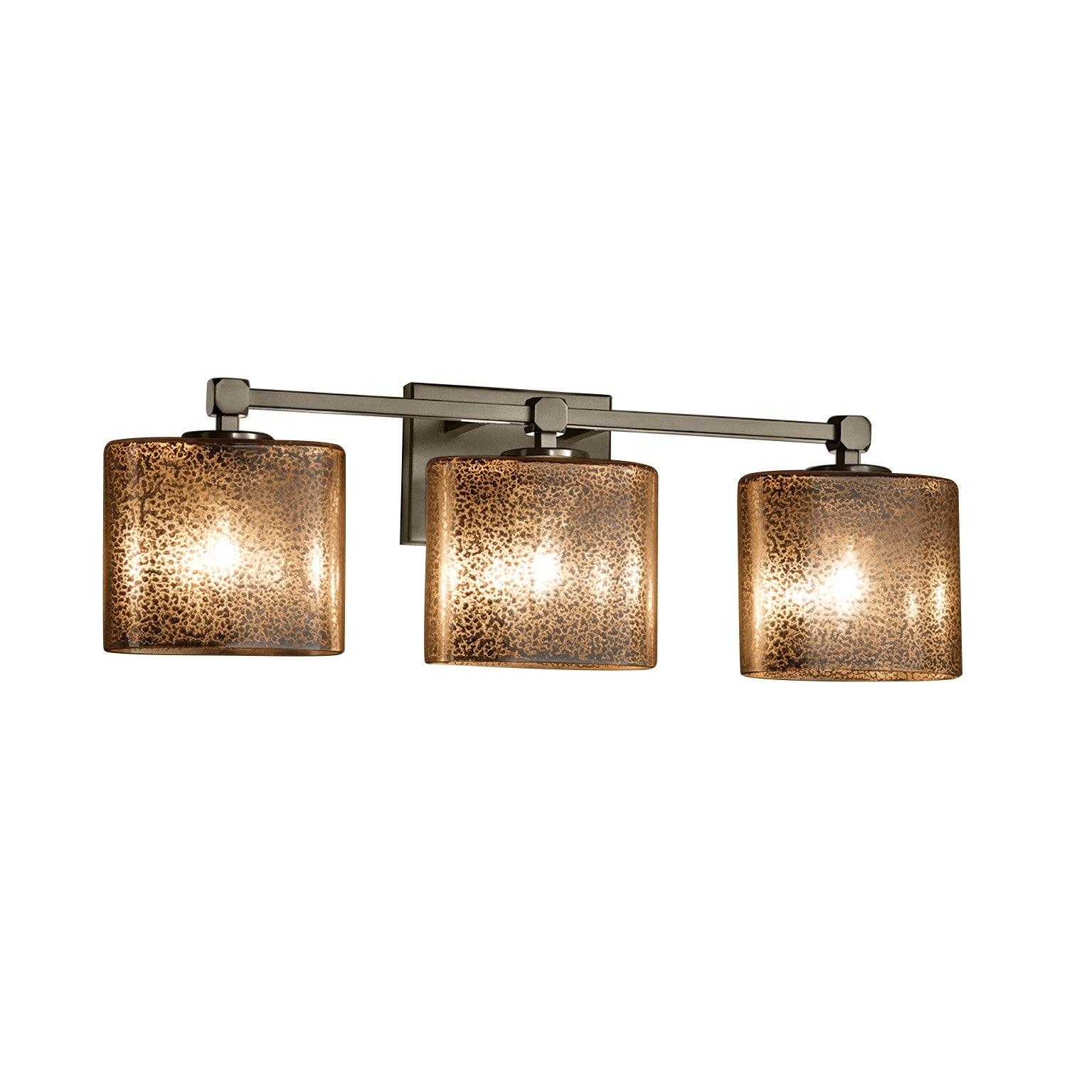 Justice Designs - FSN-8423-30-MROR-NCKL - Three Light Bath Bar - Fusion - Brushed Nickel