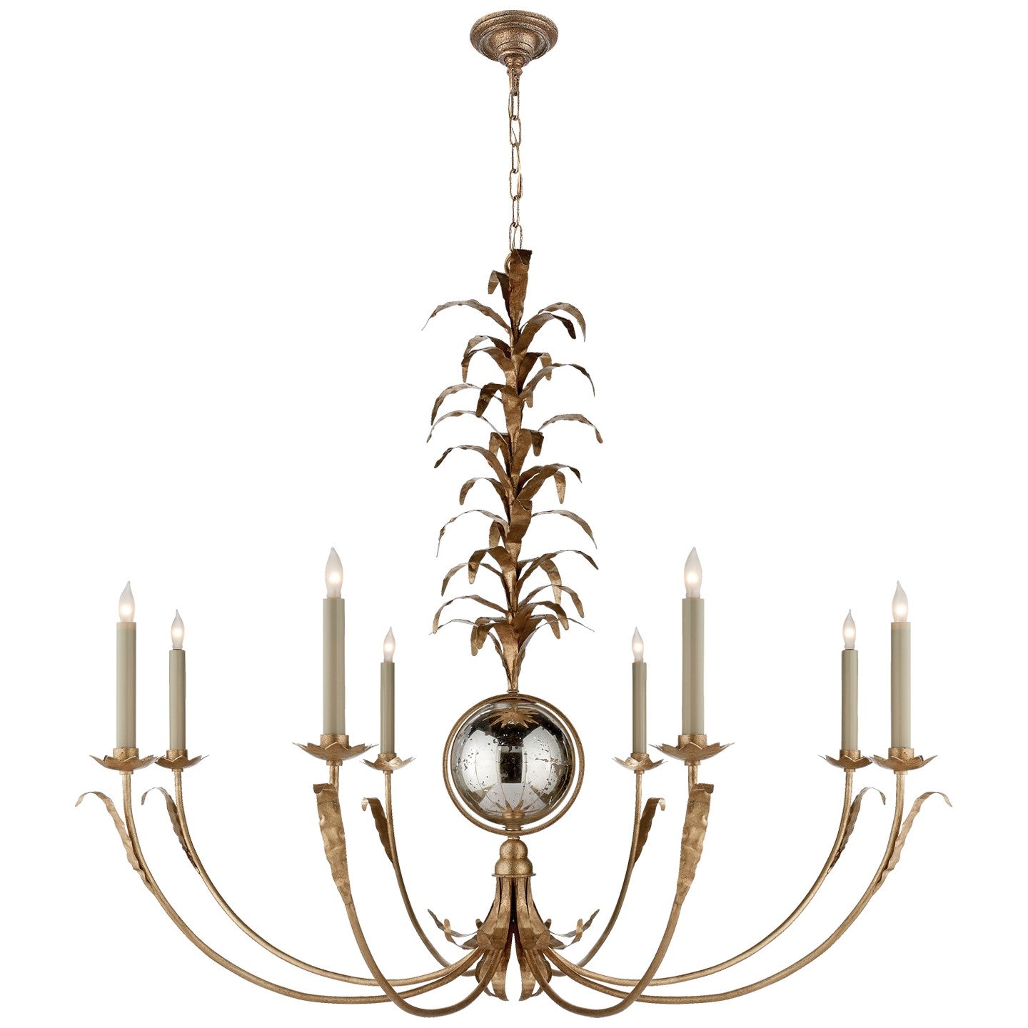 Visual Comfort Signature - CHC 1474GI - Eight Light Chandelier - gramercy - Gilded Iron