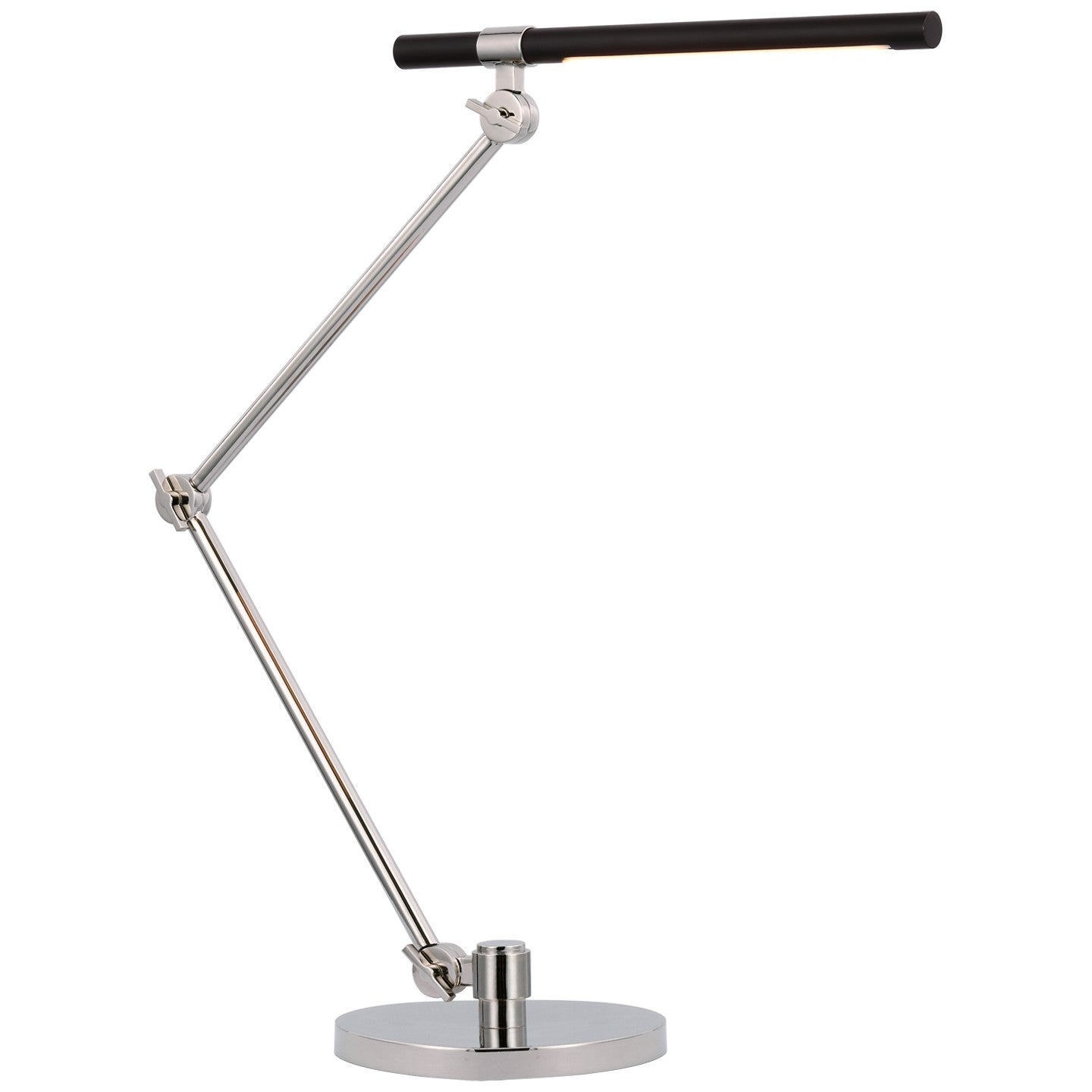 Visual Comfort Signature - IKF 3506PN/BLK - LED Desk Lamp - Heron - Polished Nickel and Matte Black