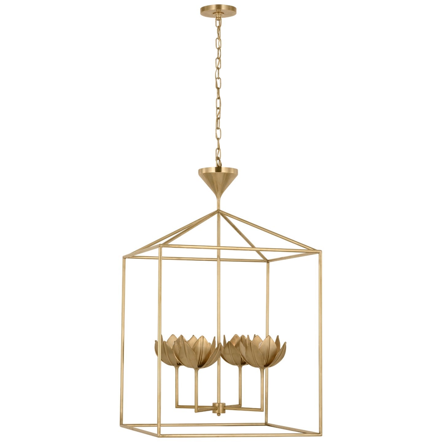 Visual Comfort Signature - JN 5303AB - LED Lantern - Alberto - Antique-Burnished Brass