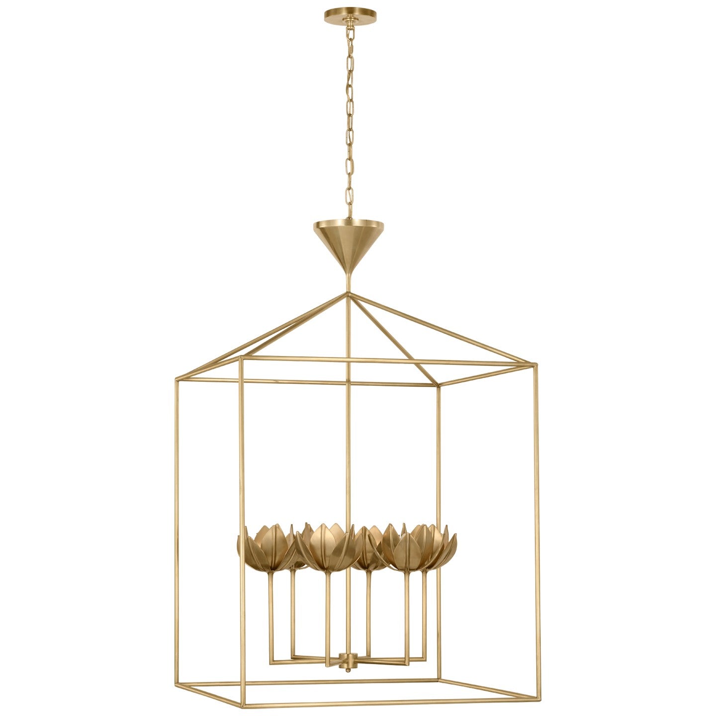 Visual Comfort Signature - JN 5304AB - LED Lantern - Alberto - Antique-Burnished Brass