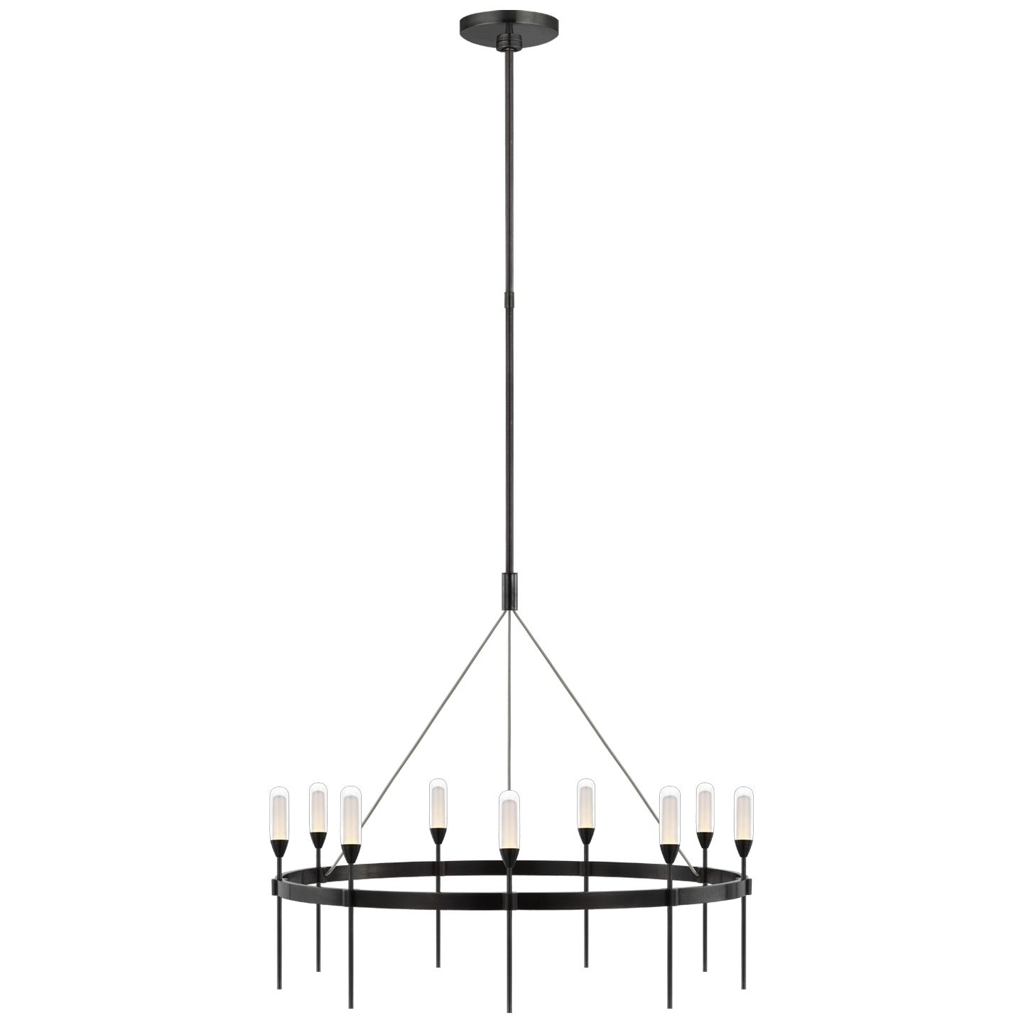 Visual Comfort Signature - PB 5030BZ-CG - LED Chandelier - Overture - Bronze