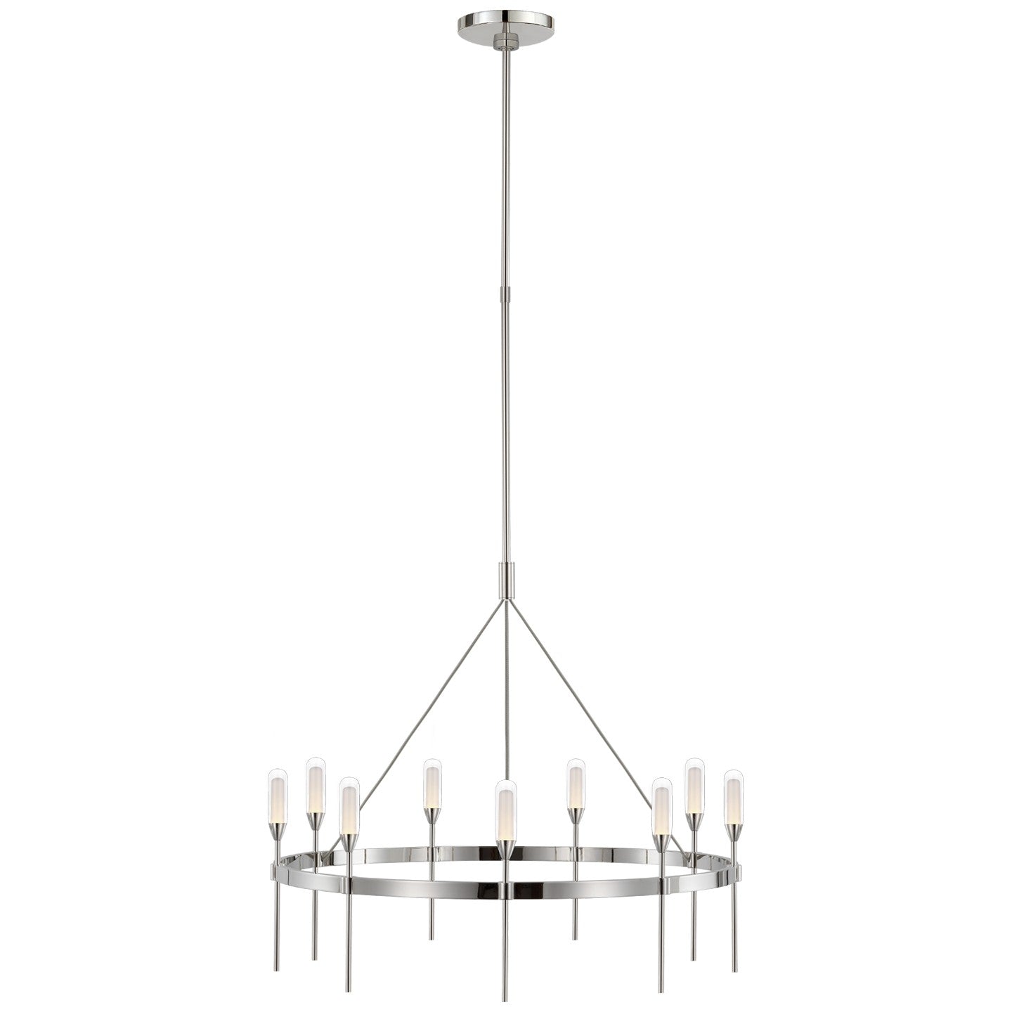 Visual Comfort Signature - PB 5030PN-CG - LED Chandelier - Overture - Polished Nickel