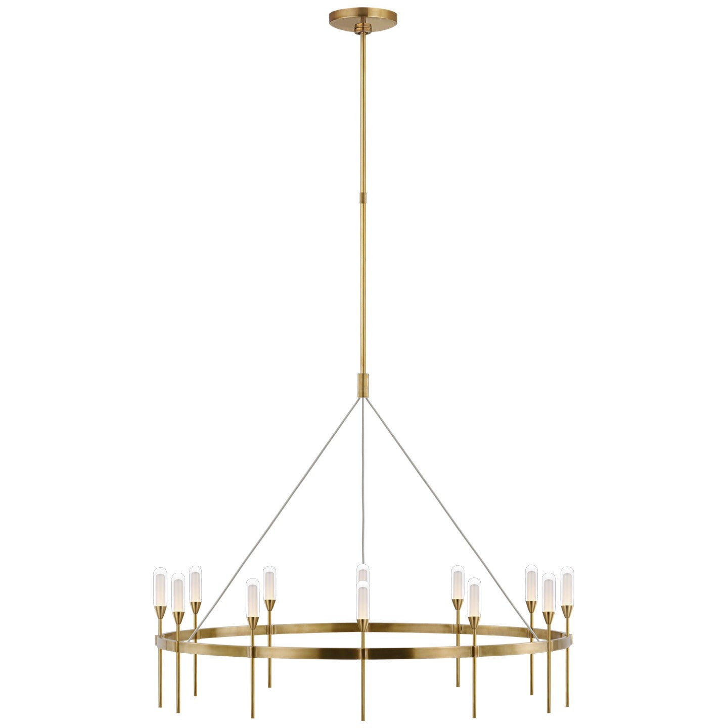 Visual Comfort Signature - PB 5031NB-CG - LED Chandelier - Overture - Natural Brass