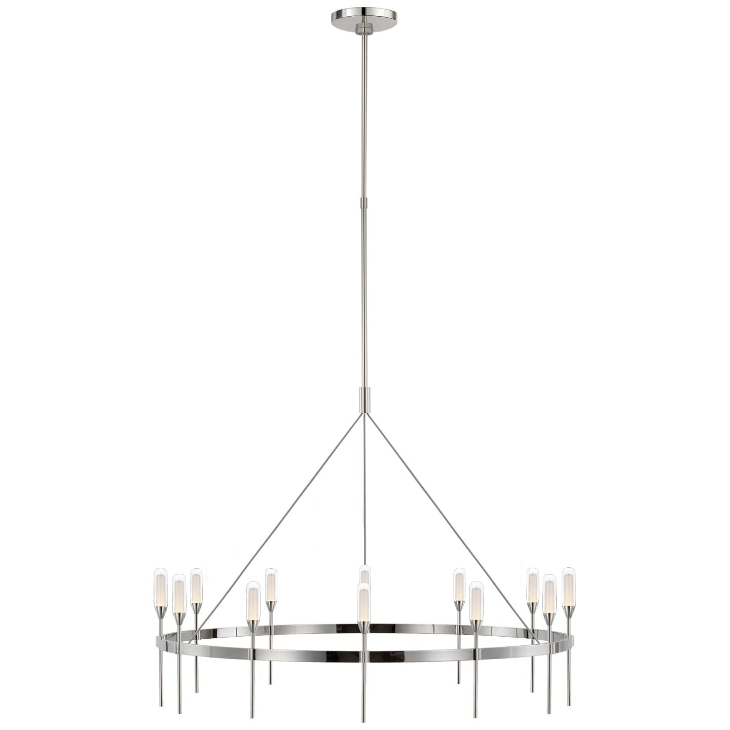 Visual Comfort Signature - PB 5031PN-CG - LED Chandelier - Overture - Polished Nickel