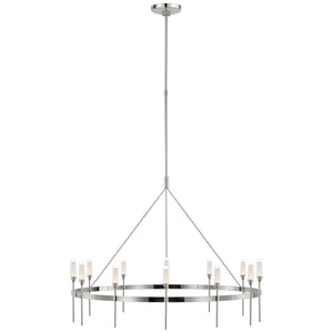 Visual Comfort Signature - PB 5031PN-CG - LED Chandelier - Overture - Polished Nickel