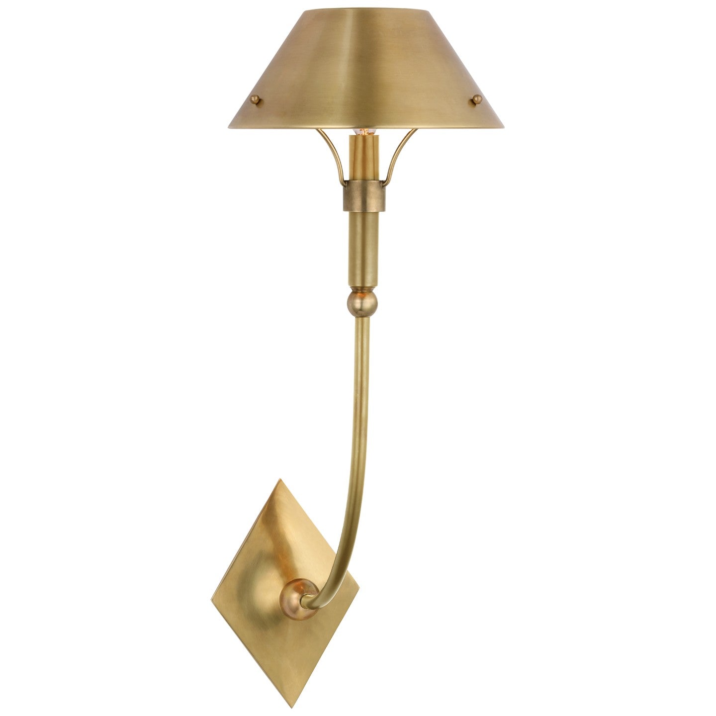 Visual Comfort Signature - TOB 2722HAB-HAB - LED Wall Sconce - Turlington - Hand-Rubbed Antique Brass