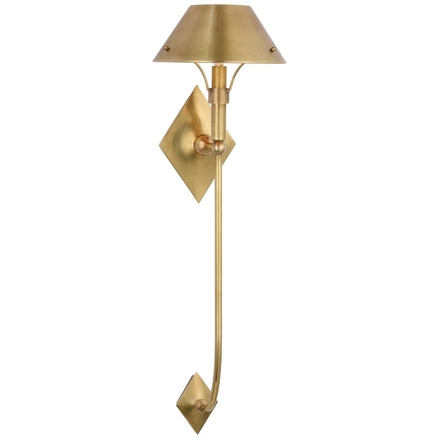 Visual Comfort Signature - TOB 2723HAB-HAB - LED Wall Sconce - Turlington - Hand-Rubbed Antique Brass