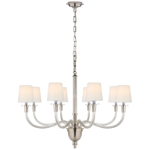 Visual Comfort Signature - TOB 5032PN-L - Eight Light Chandelier - Vivian - Polished Nickel