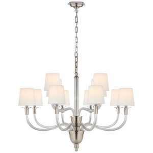 Visual Comfort Signature - TOB 5033PN-L - 12 Light Chandelier - Vivian - Polished Nickel