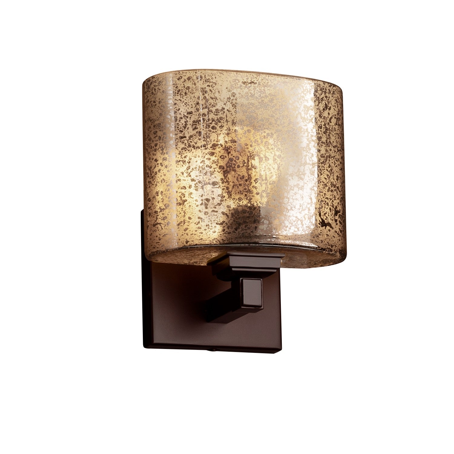 Justice Designs - FSN-8437-30-MROR-DBRZ - One Light Wall Sconce - Fusion - Dark Bronze