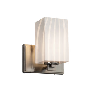 Justice Designs - FSN-8441-15-RBON-NCKL - One Light Wall Sconce - Fusion - Brushed Nickel