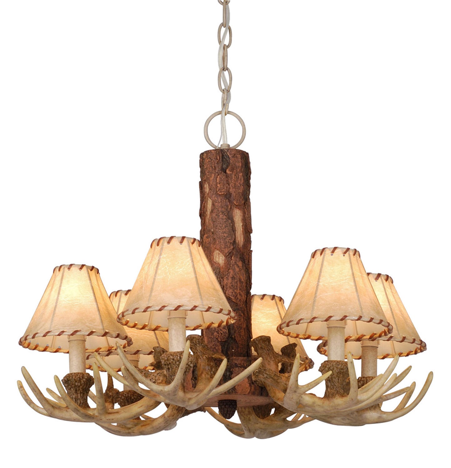 Vaxcel - CH33006NS - Six Light Chandelier - Lodge - Noachian Stone