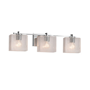 Justice Designs - FSN-8443-55-SEED-CROM - Three Light Bath Bar - Fusion - Polished Chrome