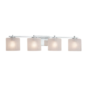 Justice Designs - FSN-8444-30-FRCR-CROM - Four Light Bath Bar - Fusion - Polished Chrome