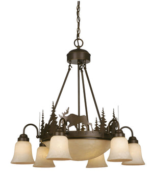 Vaxcel - CH55606BBZ - Nine Light Chandelier - Yellowstone - Burnished Bronze