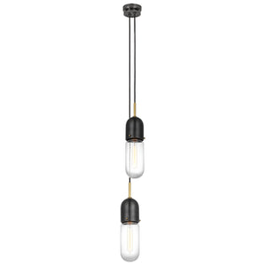 Visual Comfort Signature - TOB 5646BZ/HAB-CG-2 - LED Pendant - Junio - Bronze and Brass