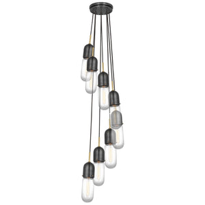 Visual Comfort Signature - TOB 5646BZ/HAB-CG-8 - LED Pendant - Junio - Bronze and Brass