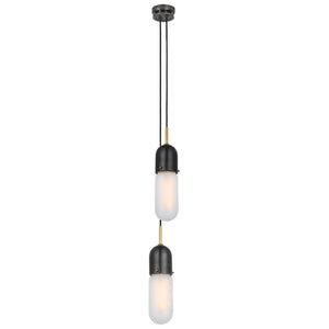 Visual Comfort Signature - TOB 5646BZ/HAB-FG-2 - LED Pendant - Junio - Bronze and Brass