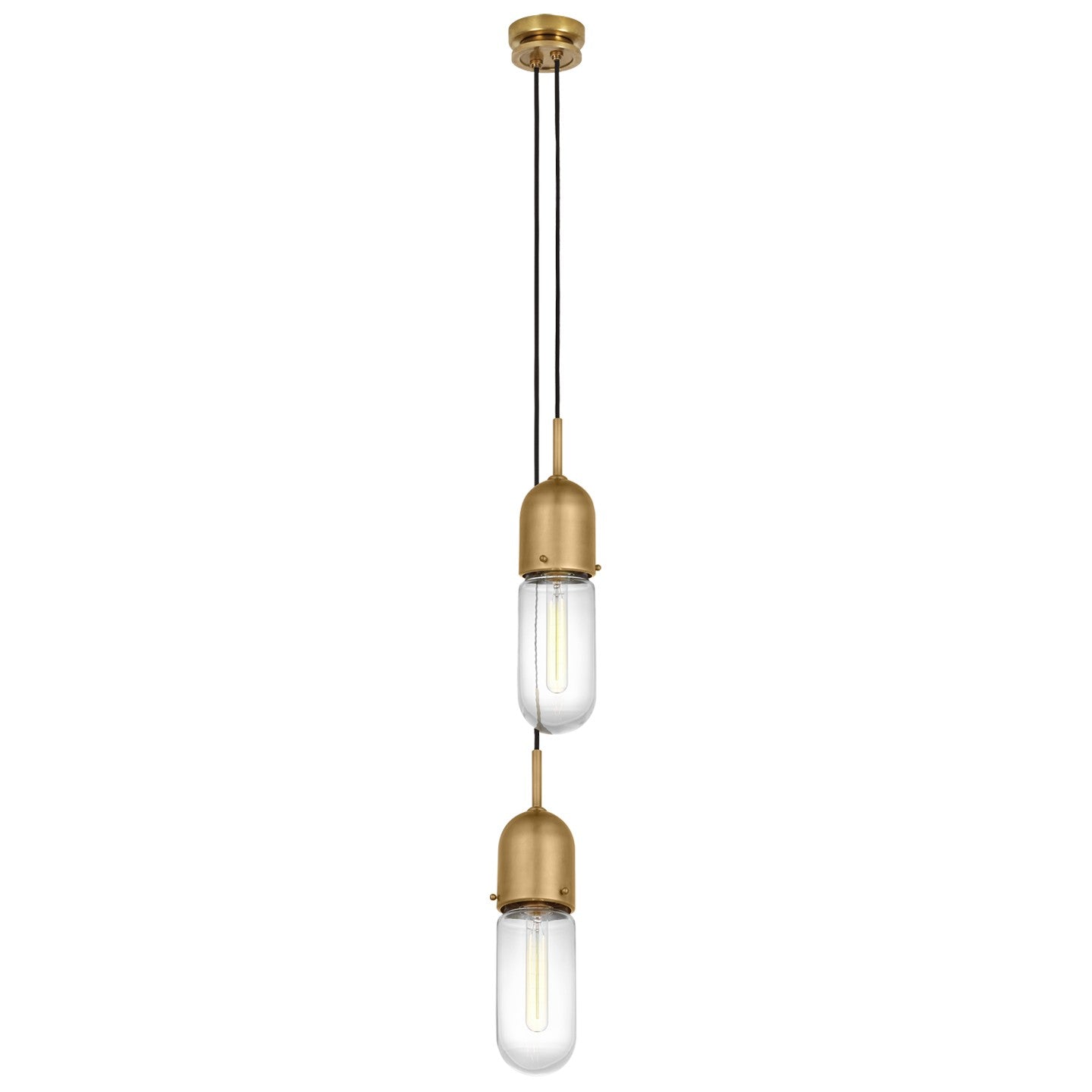 Visual Comfort Signature - TOB 5646HAB-CG-2 - LED Pendant - Junio - Hand-Rubbed Antique Brass