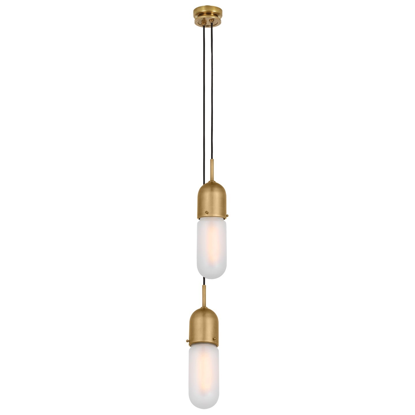 Visual Comfort Signature - TOB 5646HAB-FG-2 - LED Pendant - Junio - Hand-Rubbed Antique Brass