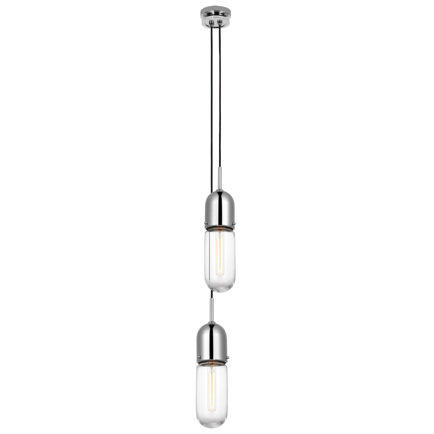 Visual Comfort Signature - TOB 5646PN-CG-2 - LED Pendant - Junio - Polished Nickel