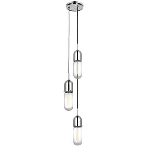 Visual Comfort Signature - TOB 5646PN-CG-3 - LED Pendant - Junio - Polished Nickel