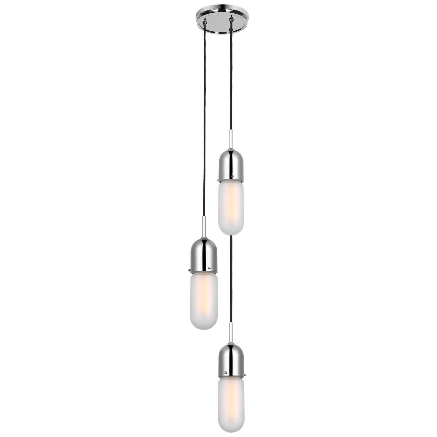 Visual Comfort Signature - TOB 5646PN-FG-3 - LED Pendant - Junio - Polished Nickel