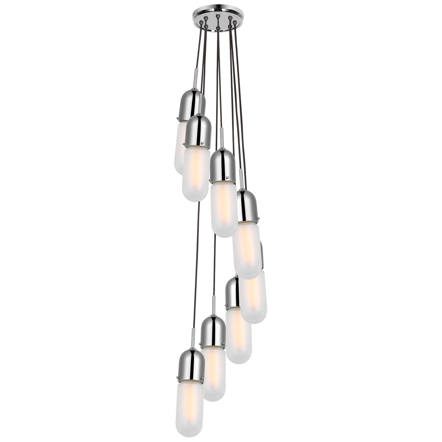 Visual Comfort Signature - TOB 5646PN-FG-8 - LED Pendant - Junio - Polished Nickel