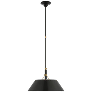 Visual Comfort Signature - TOB 5724BZ/HAB-BZ - LED Pendant - Turlington - Bronze and Hand-Rubbed Antique Brass