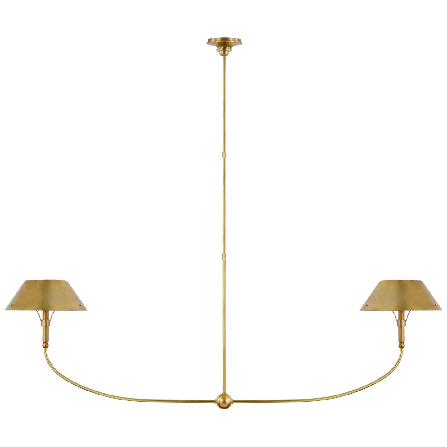 Visual Comfort Signature - TOB 5728HAB-HAB - LED Linear Chandelier - Turlington - Hand-Rubbed Antique Brass