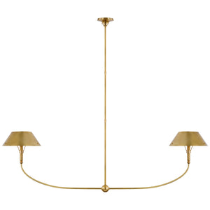 Visual Comfort Signature - TOB 5728HAB-HAB - LED Linear Chandelier - Turlington - Hand-Rubbed Antique Brass