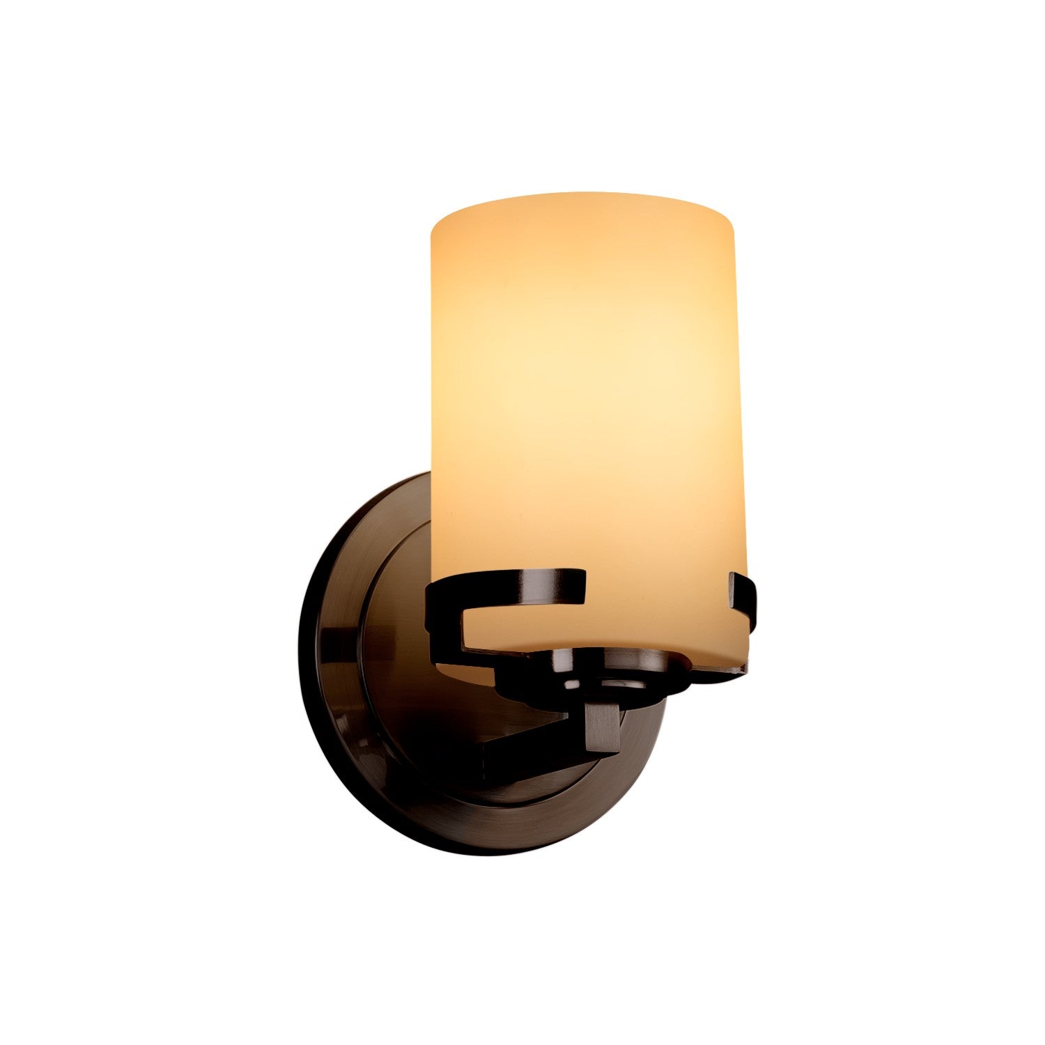 Justice Designs - FSN-8451-10-ALMD-DBRZ - One Light Wall Sconce - Fusion - Dark Bronze