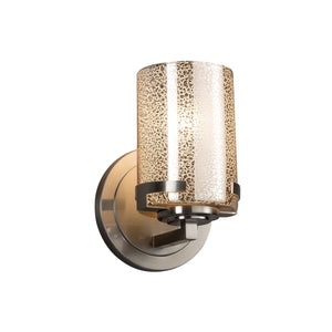 Justice Designs - FSN-8451-10-MROR-NCKL - One Light Wall Sconce - Fusion - Brushed Nickel