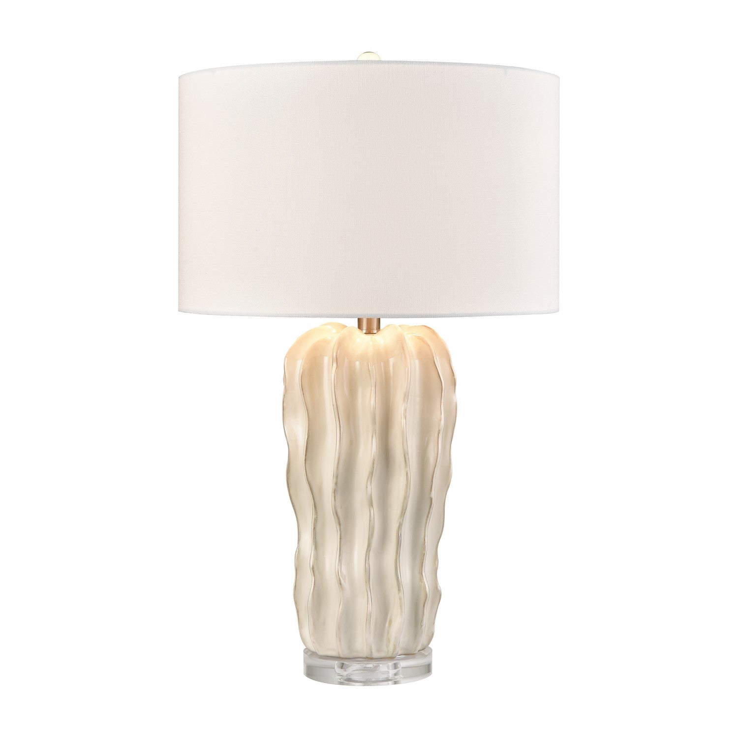 ELK Home - S0019-11140 - One Light Table Lamp - Genesee - White Glazed