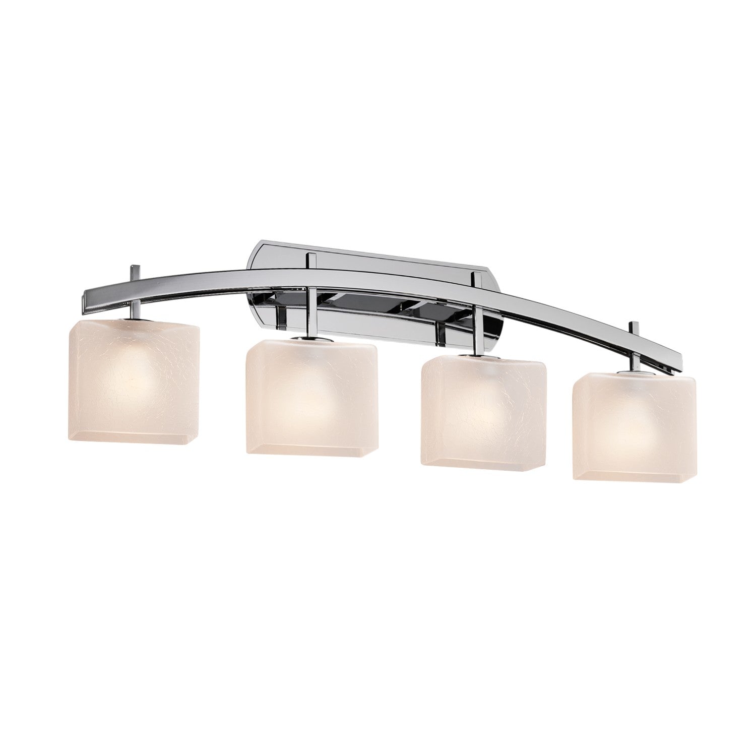 Justice Designs - FSN-8594-55-FRCR-CROM - Four Light Bath Bar - Fusion - Polished Chrome