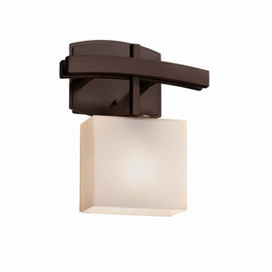 Justice Designs - FSN-8597-55-OPAL-DBRZ-LED1-700 - LED Wall Sconce - Fusion - Dark Bronze