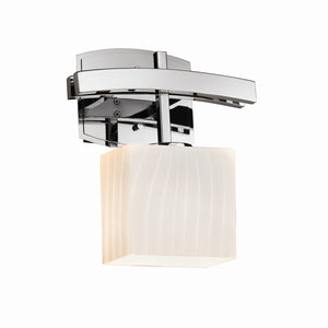 Justice Designs - FSN-8597-55-RBON-CROM - One Light Wall Sconce - Fusion - Polished Chrome