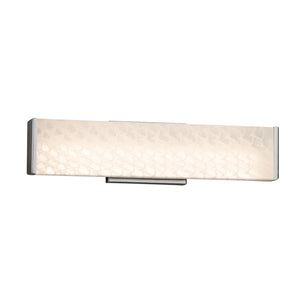 Justice Designs - FSN-8601-WEVE-NCKL - LED Linear Bath Bar - Fusion - Brushed Nickel