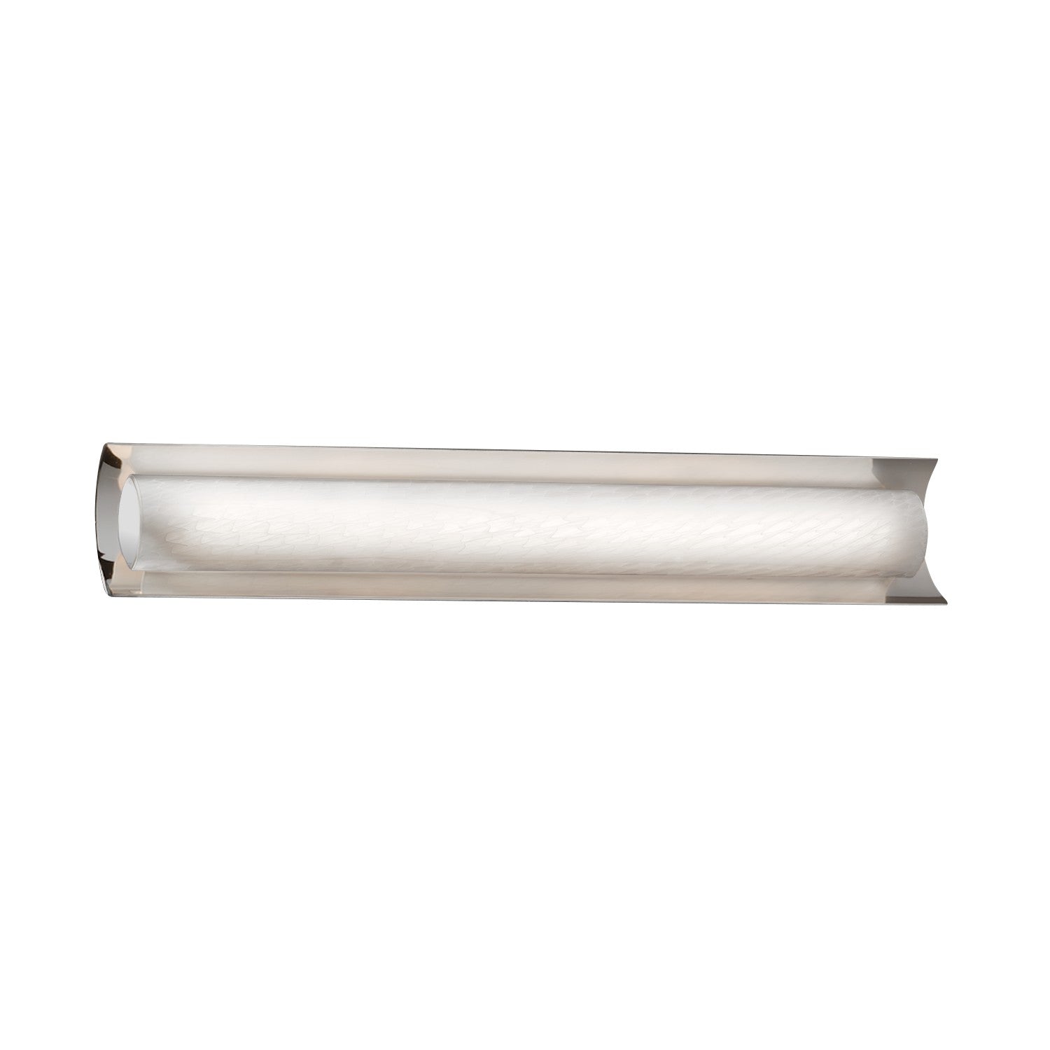 Justice Designs - FSN-8635-WEVE-CROM - LED Linear Bath Bar - Fusion - Polished Chrome