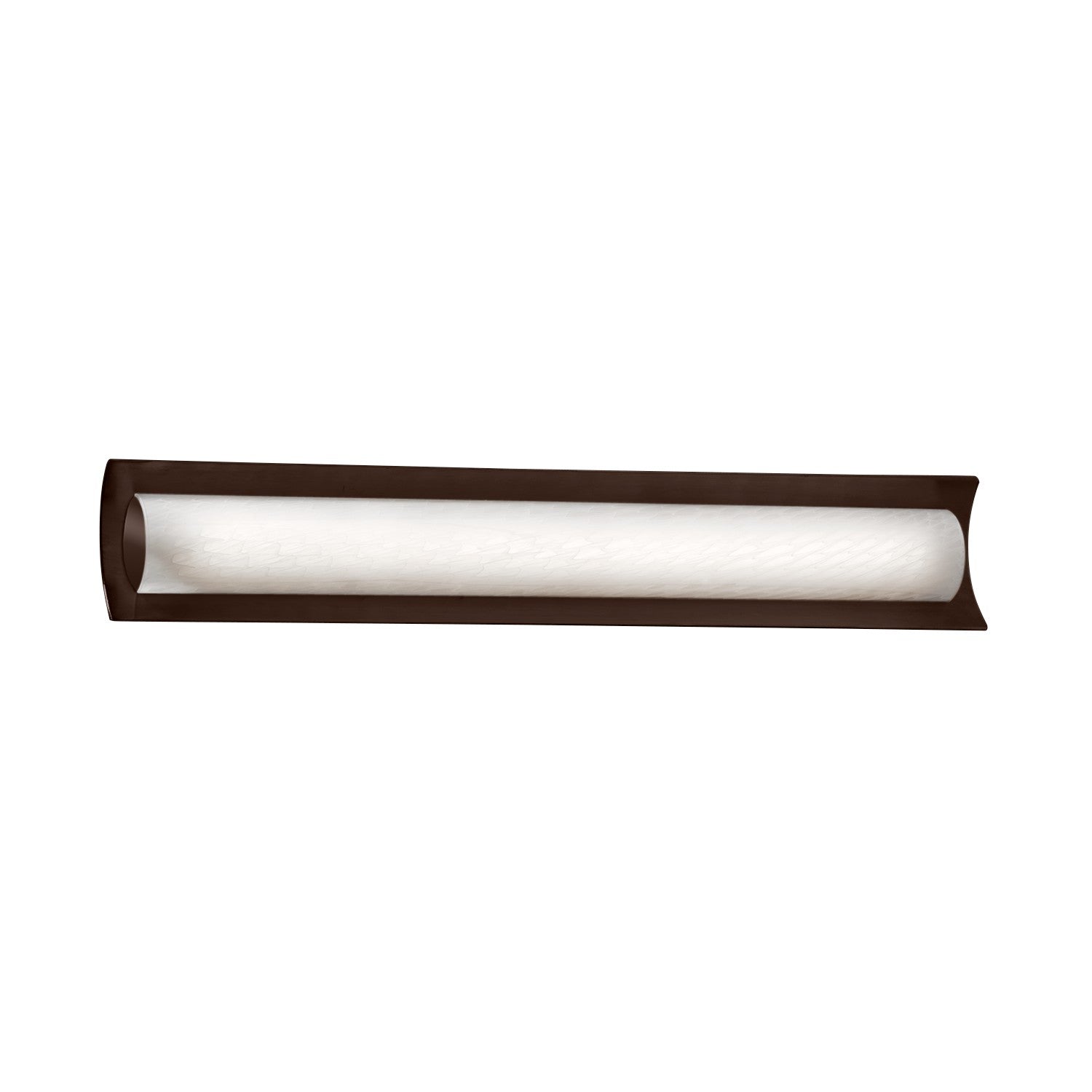 Justice Designs - FSN-8635-WEVE-DBRZ - LED Linear Bath Bar - Fusion - Dark Bronze