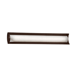 Justice Designs - FSN-8635-WEVE-DBRZ - LED Linear Bath Bar - Fusion - Dark Bronze