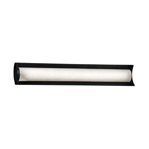 Justice Designs - FSN-8635-WEVE-MBLK - LED Linear Bath Bar - Fusion - Matte Black