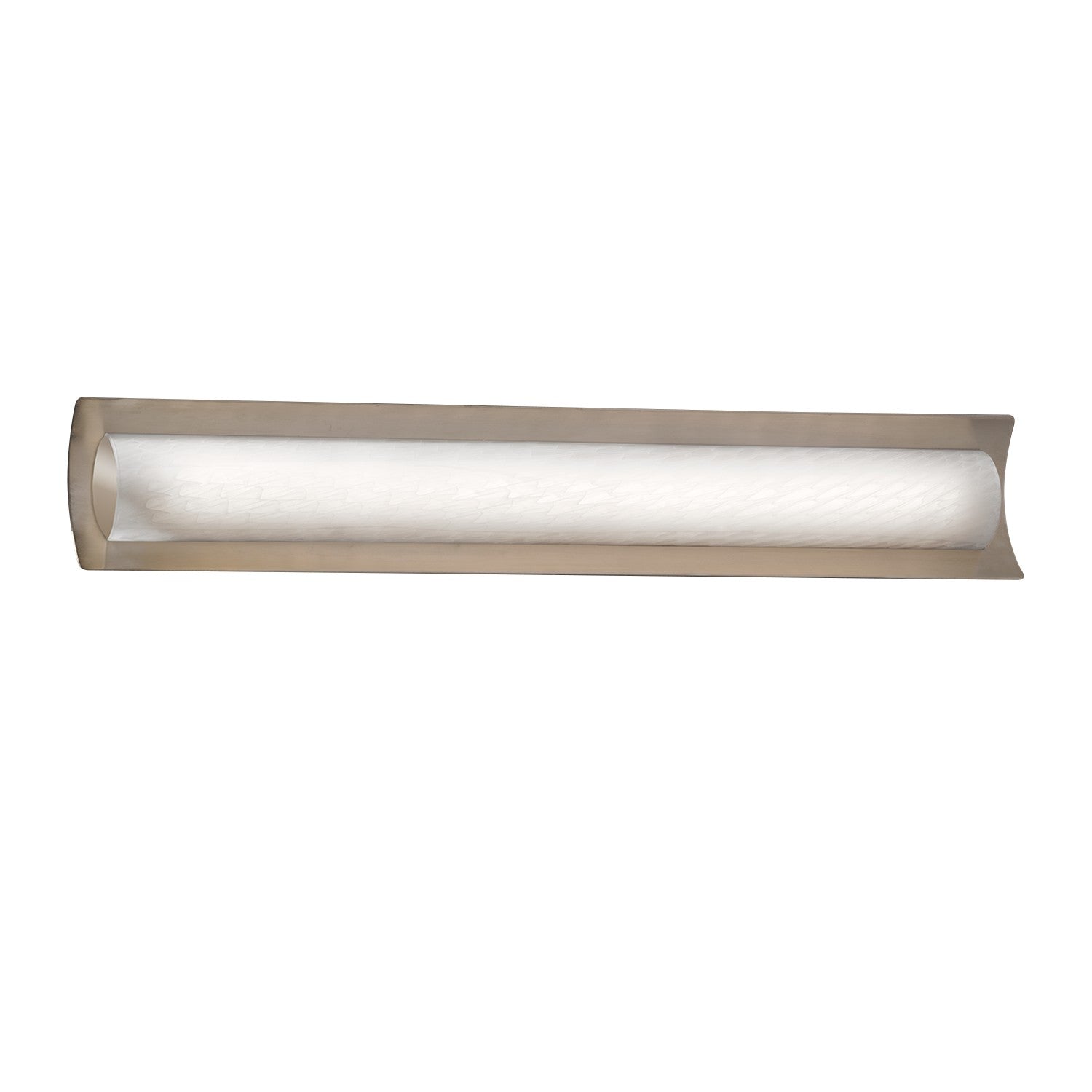 Justice Designs - FSN-8635-WEVE-NCKL - LED Linear Bath Bar - Fusion - Brushed Nickel