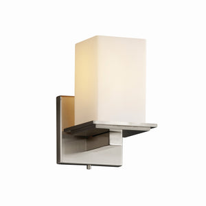 Justice Designs - FSN-8671-15-OPAL-NCKL-LED1-700 - LED Wall Sconce - Fusion - Brushed Nickel