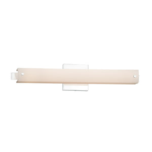 Justice Designs - FSN-8681-OPAL-CROM - LED Linear Bath Bar - Fusion - Polished Chrome