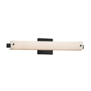 Justice Designs - FSN-8681-OPAL-MBLK - LED Linear Bath Bar - Fusion - Matte Black