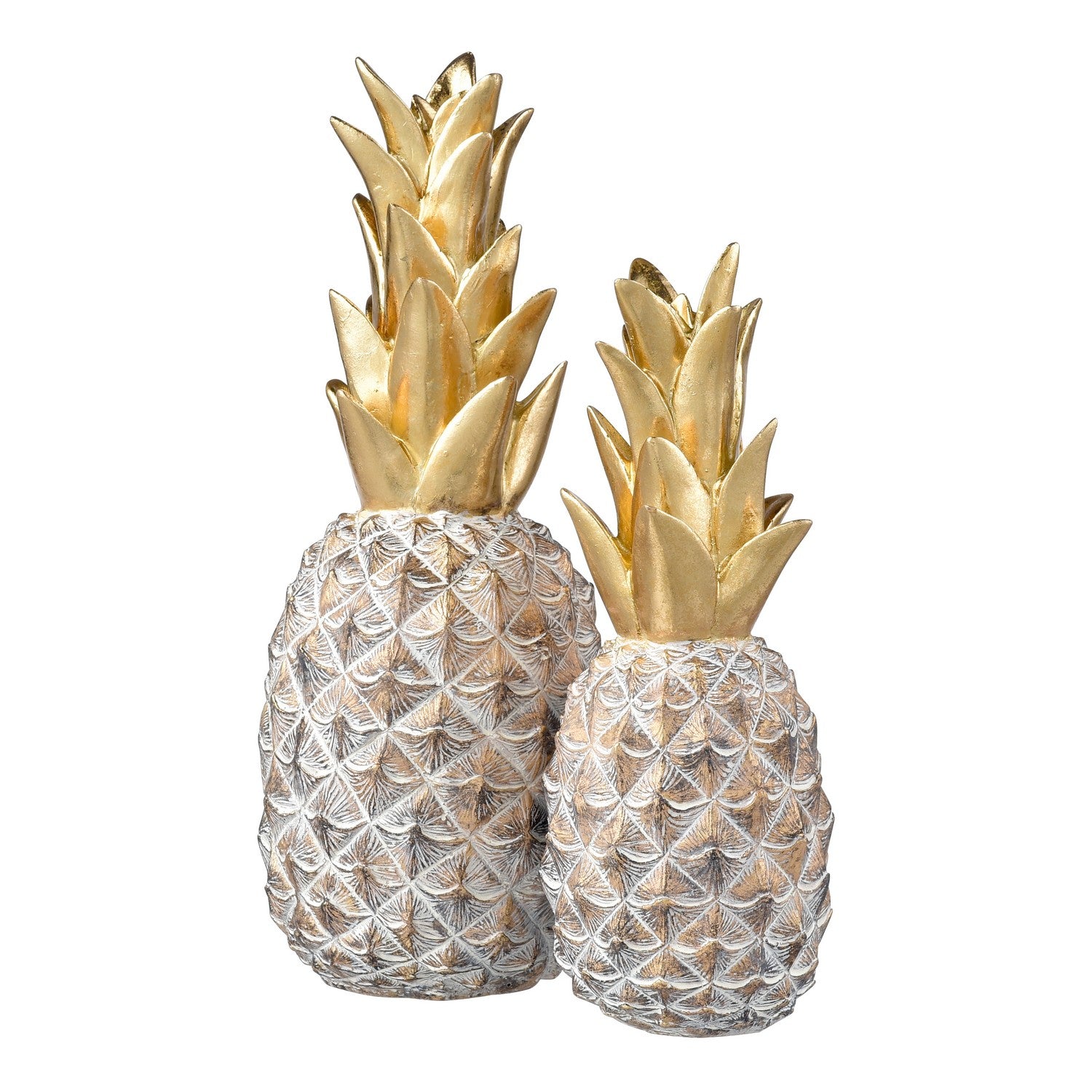 ELK Home - S0037-11314/S2 - Pineapple - Set of 2 - Big Island - Gold