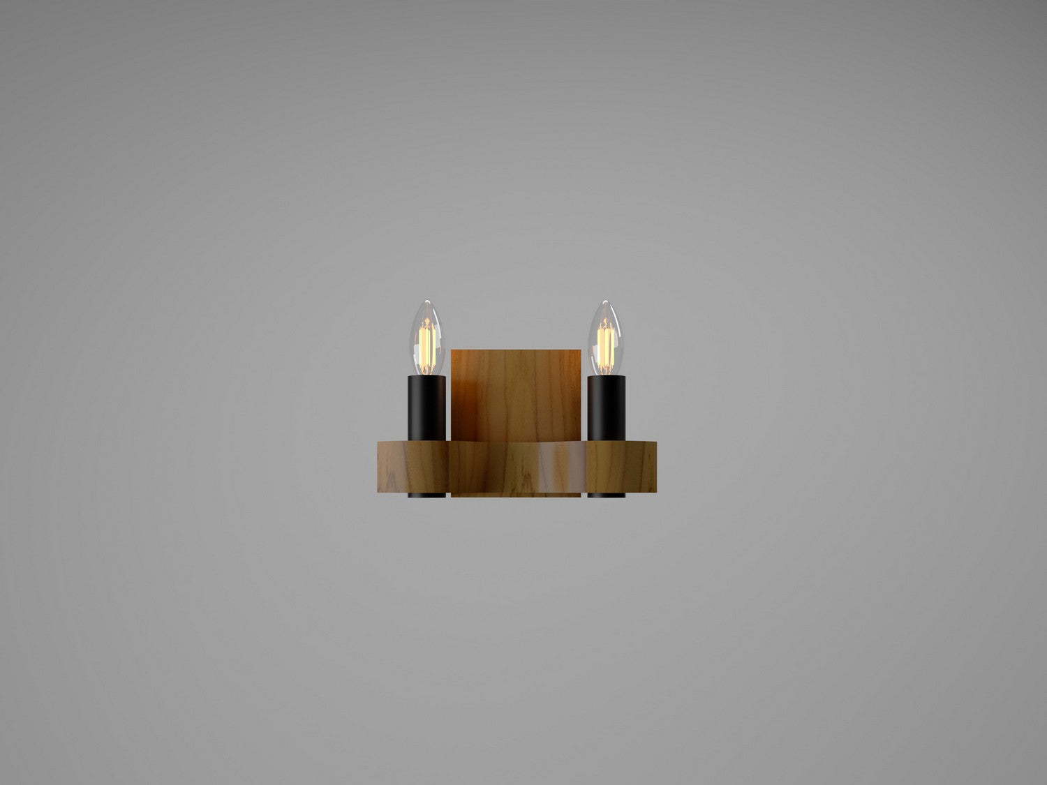 Accord Lighting - 4203.12 - Two Light Wall Lamp - Flow - Teak