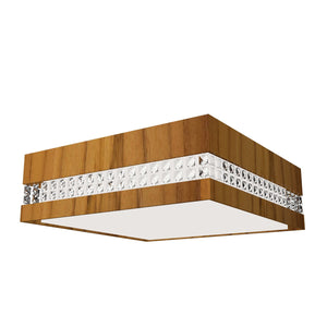 Accord Lighting - 5027CLED.12 - LED Ceiling Mount - Crystals - Teak